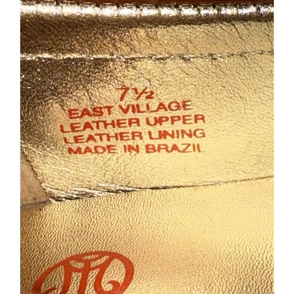 Marc Joseph East Village Leather Penny Loafer NEW Size 7.5 Patent Cognac Brown - Picture 15 of 16